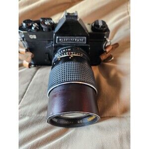 Tested Vintage Chinon CS 35mm SLR Camera + Auto Chinon 135mm f/2.8 Prime Lens